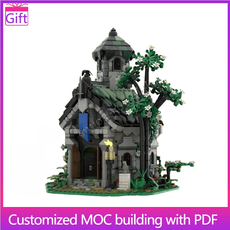 2094 قطعة MOC الخيال الأسود العاهل Mausoleum نموذج Moc قوالب بناء وحدات لتقوم بها بنفسك مجموعات تجميع كتل اللعب هدايا عيد الميلاد #1