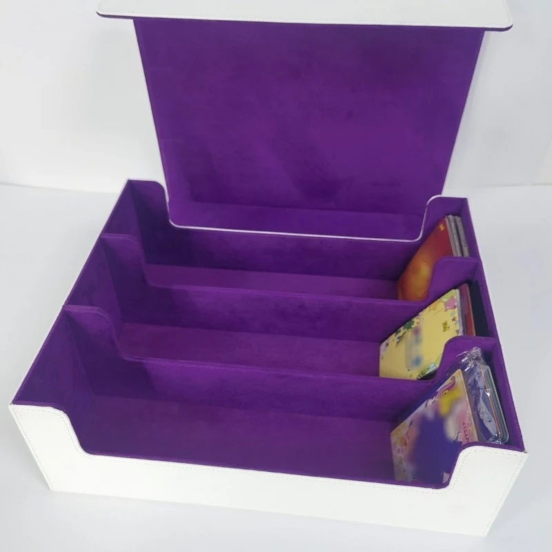 

Коробка для хранения коллекционных карточек, вмещающая 1600+ одиночных колод, коробка для карт из искусственной кожи с магнитной застежкой, подходит для MTG, TCG, карт Yugion