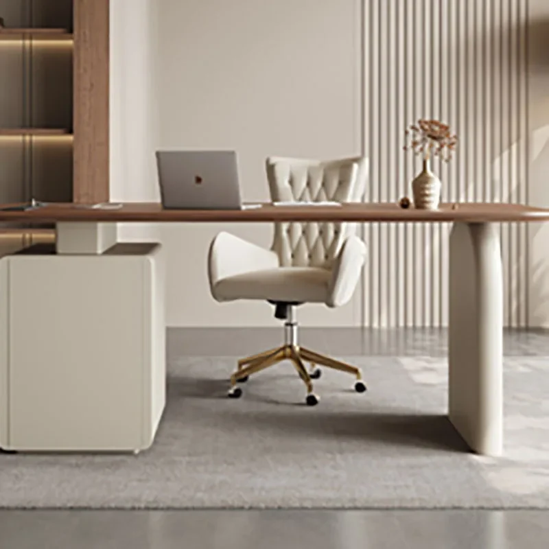 

Modern Office Computer Desk Corner Lap Wooden Office Desk Accessories Manicure Work Scrivanie Per Computer Furniture Desk