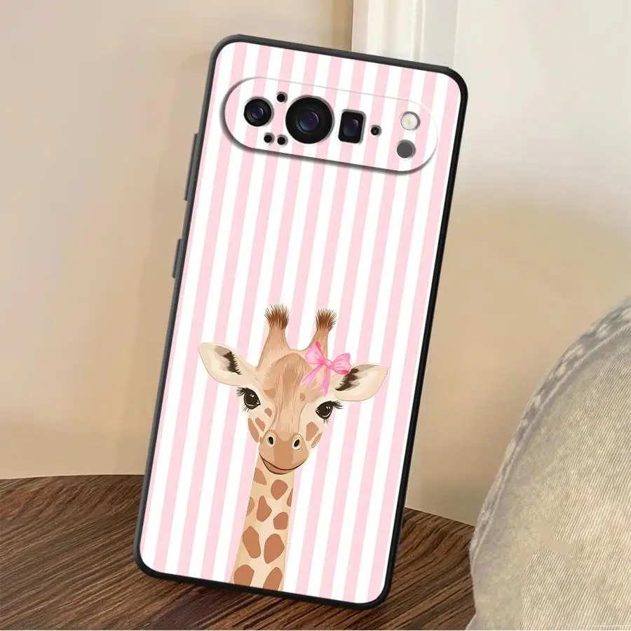 Cartoon Giraffe Funda Phone Cover Case for Google Pixel 10A 6 7 8 Pro 10 9 Pro XL 7a 6a 9a 8a view 6