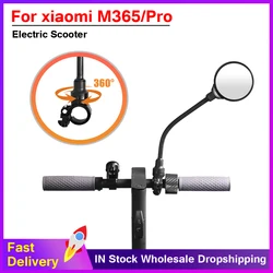 Long Rear View Mirror Reflector Adjustable Handlebar Mirror Clear Rearview for Xiaomi M365 Pro Pro2 Electric Scooter Accessories