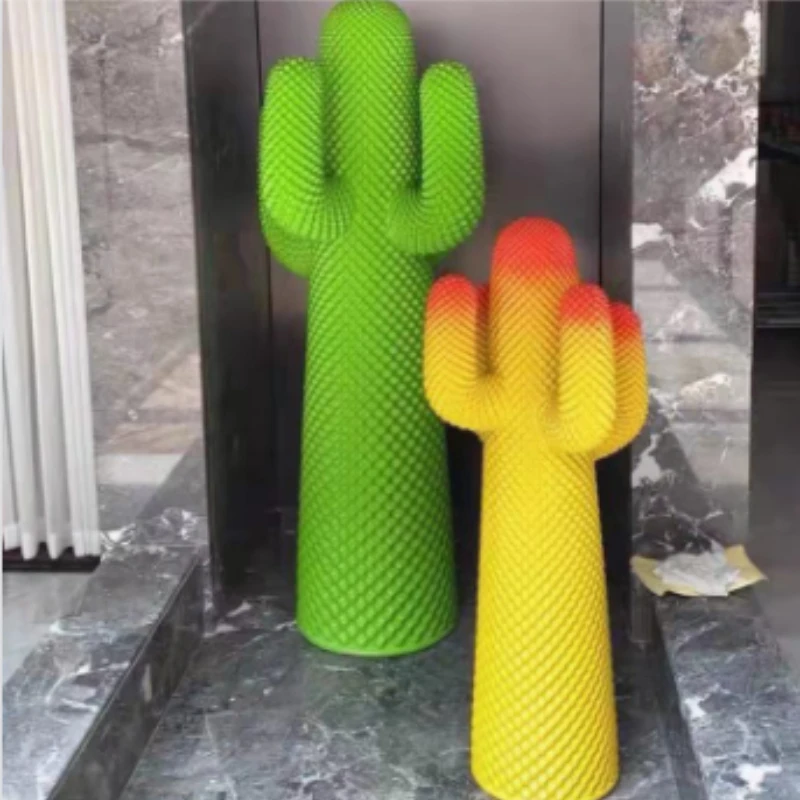 Large scale cactus sculpture hanger shopping mall outdoor home cloakroom floor decoration trend creative decoration