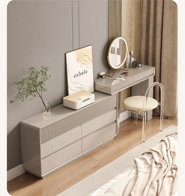 z.Bedroom dresser chest integrated simple modern makeup table