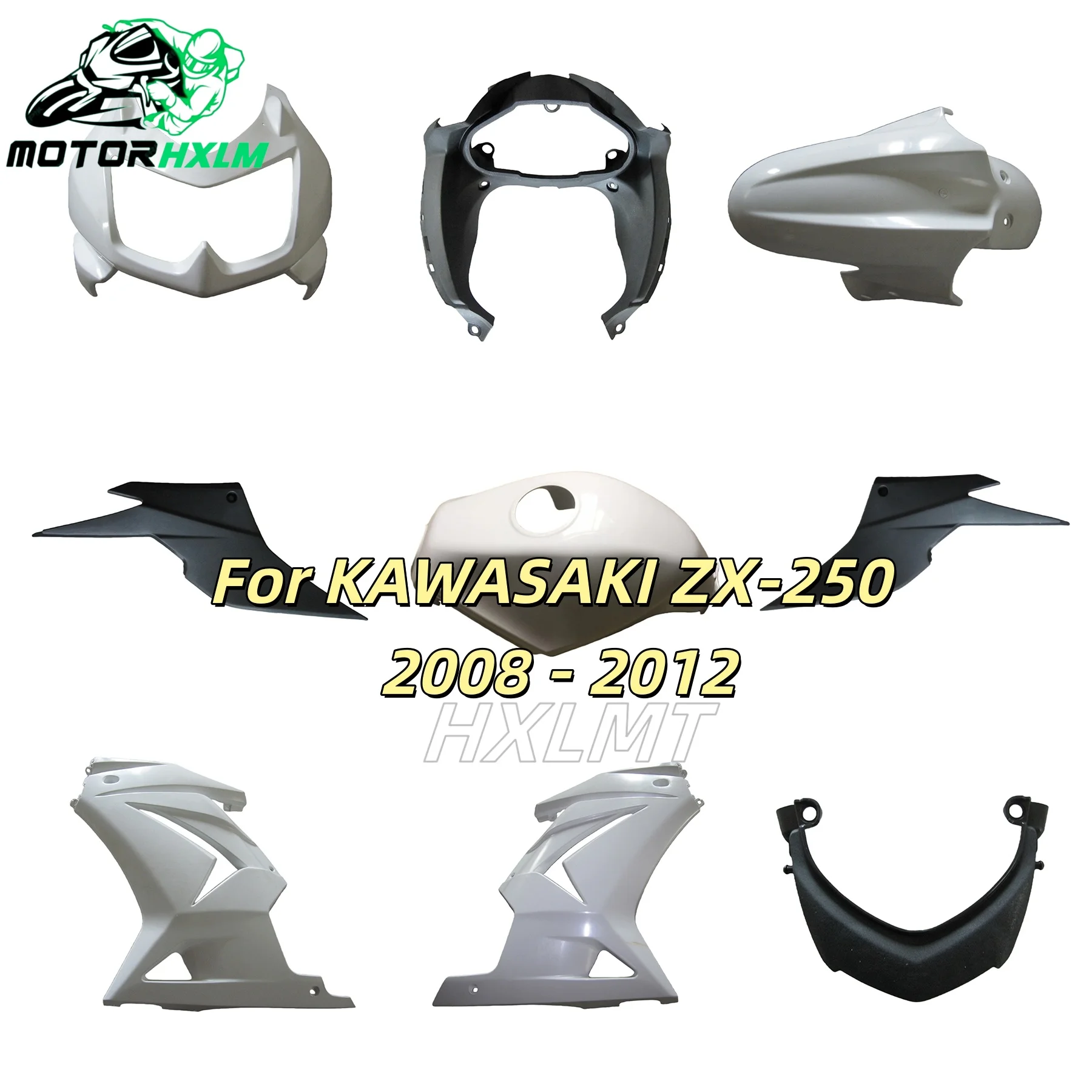 New ABS Motorcycle full Fairing kits Fit for JINJA250 ninja250 2008 2009 2010 2011 2012 EX250 ZX250R fairings kit New ABS