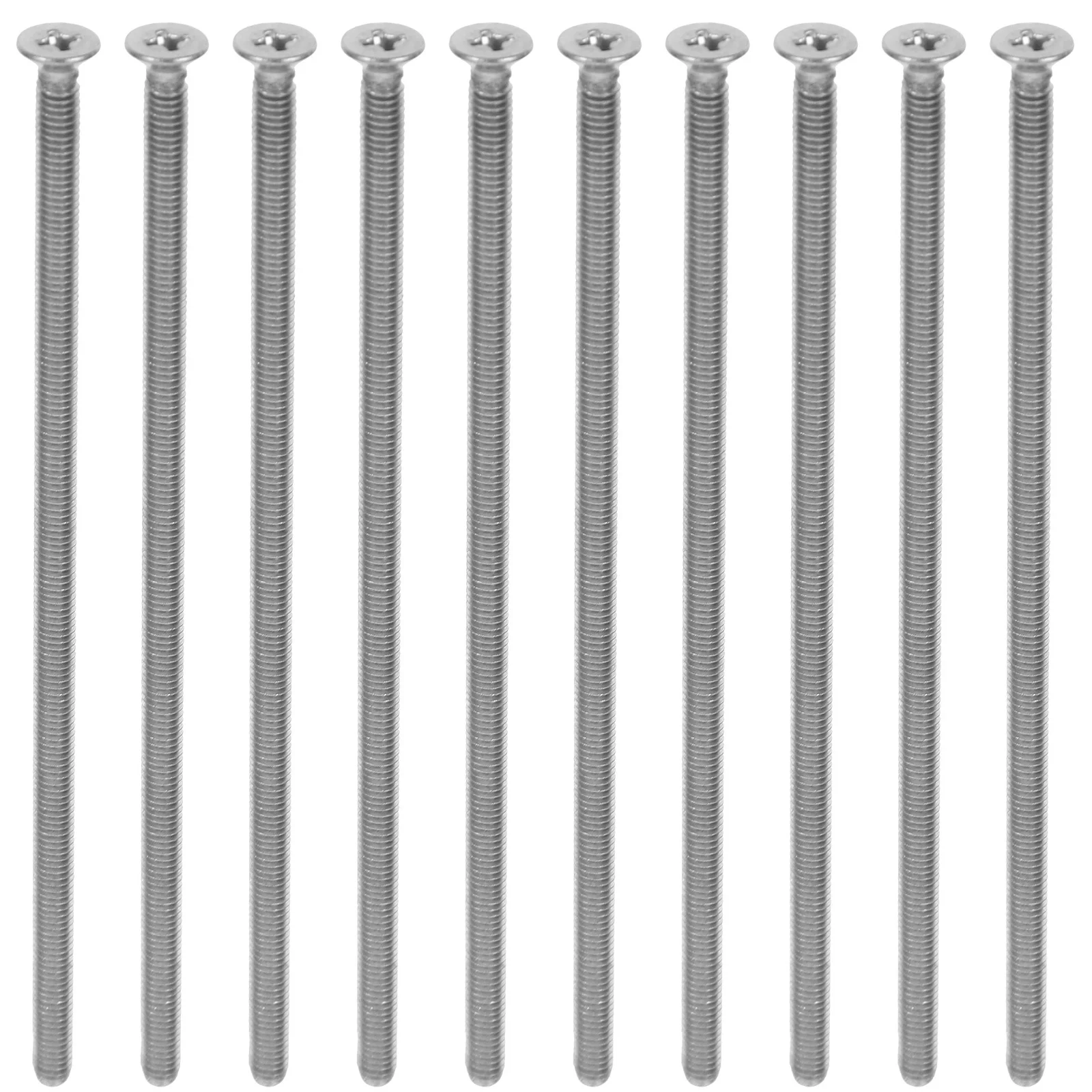 

10Pcs Long Outlet Screws Stainless Steel Extended Wall Plate Screws for Electrical Boxes Mounting Repair Replacement