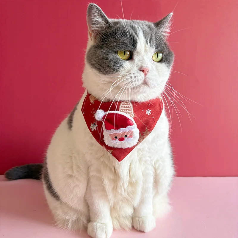 Passendes Weihnachts-Set für Hunde, Schal und Baumrock – Weihnachtsmann, Schneemann, kariertes Bandana für Haustiere, koordinierte Weihnachtsdekoration für Zuhause, Weihnachten ﻿
