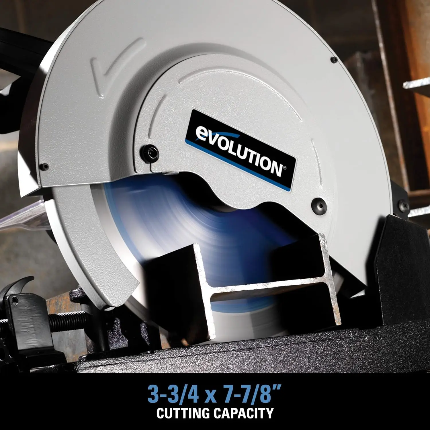 Imagem -02 - Evolução Ferramentas Elétricas Aço Corte Chop Saw Azul 15 Evosaw380