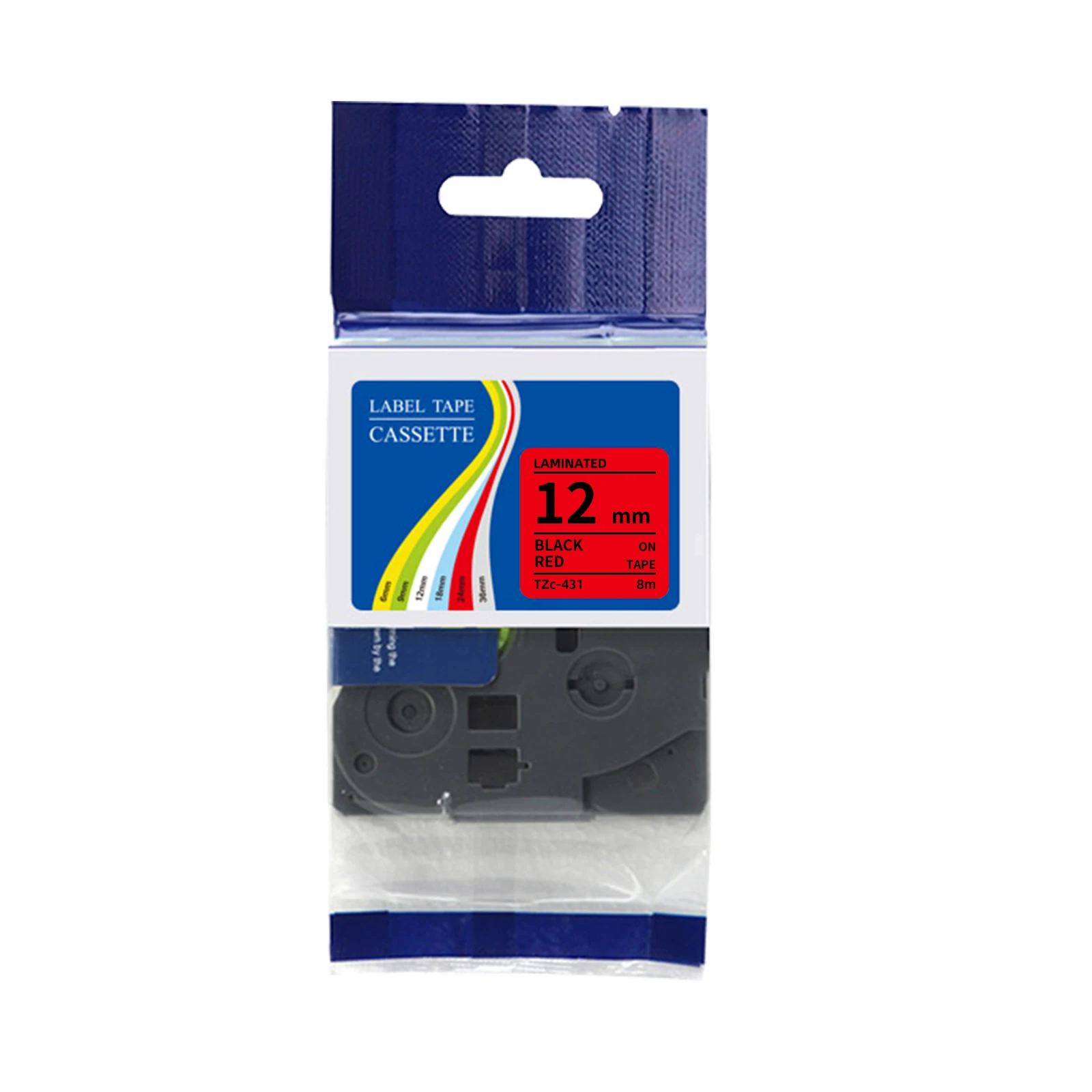 Compatible Brother TZe Lamilated Label Tape 12mm Wide for Brother P Touch Printers