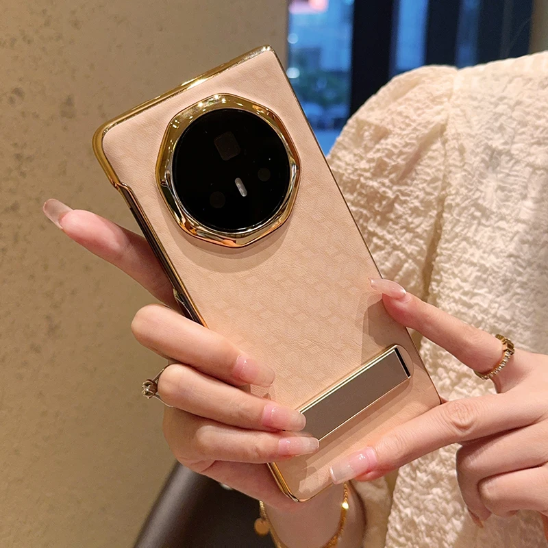 

Чехол для телефона Honor Magic V3 Magic V2 Magic V из оцинкованной кожи с подставкой