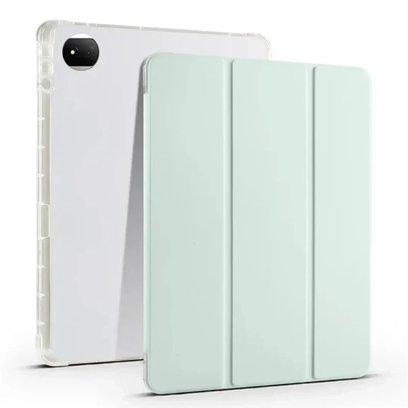 Para honor magic pad 2 caso com suporte de lápis com três dobras pu leaher macio tpu suporte traseiro caso tablet para honor magicpad 2 12.3 capa