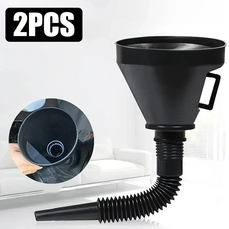 Car Refueling Funnel Motorcycle Filling Funnel With Detachable Spout And Filter Automotive Funnels Oil Change Funnel For Auto