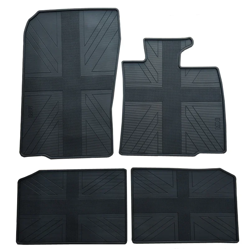 

Customized Rubber Car Floor Mats for Mini Countryman R60 RHD Right Steering Wheel No Odor Custom Durable Car Carpet Waterproof