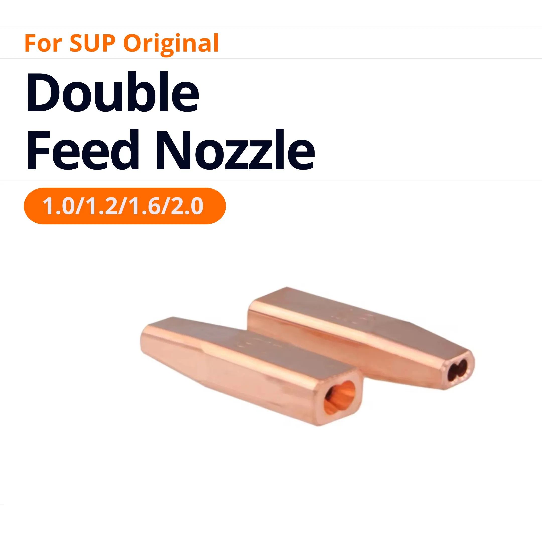10pcs/lot Laser Welding Double Wire Feed Nozzle Qilin SUP Double Wire Feeder Accessories Guidance Nozzle For SUP21T SUP23T