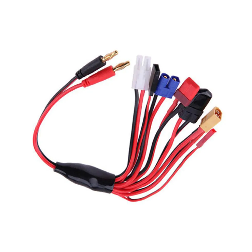 8 In 1 Lipo Battery Charger Multi Charging Plug Convert Silicon Cable For RC Car For Rechargeable Battery-powered Aircraft Model