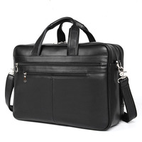 Large Bag for Men Genuine Leather Handbag Fashion Business Travel Briefcase Male Leather 17 inch Laptop Messenger Shoulder Bag