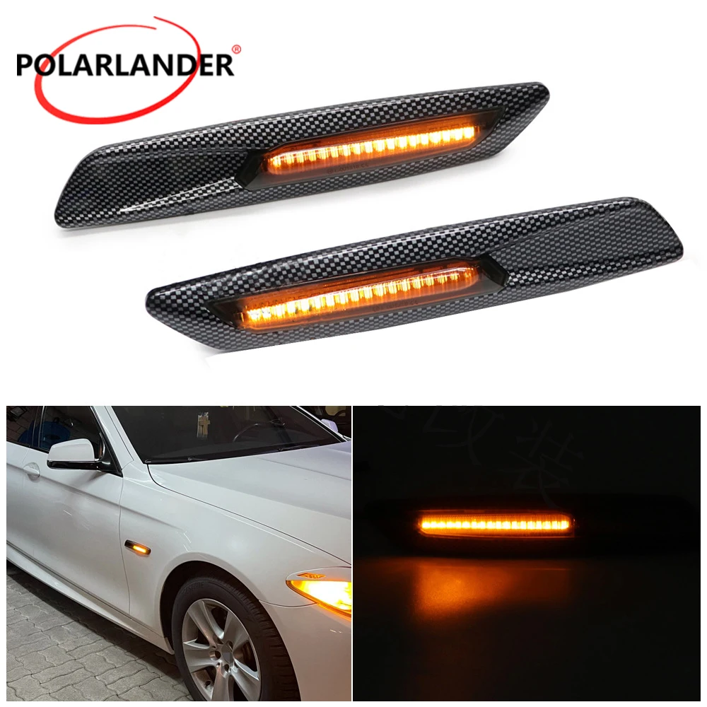 

3X Brighter LED Dynamic Side Marker Light For B MW 1 3 5 Series E90 E87 E60