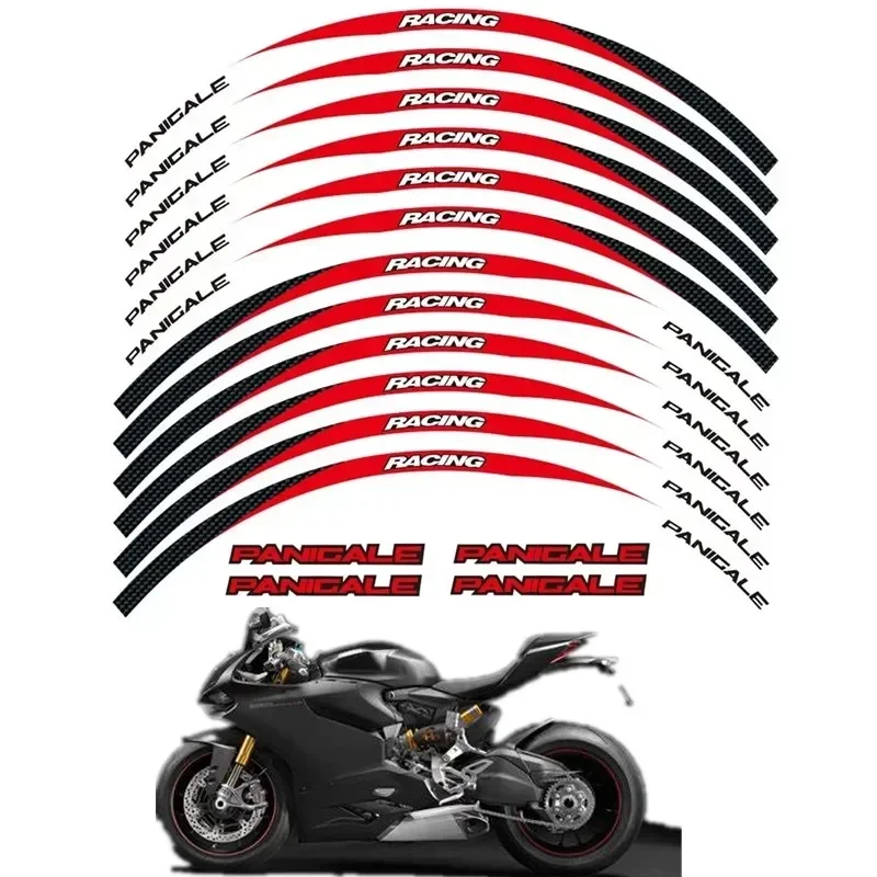 For DUCATI PANIGALE 1199 S 899 1299 S R 959 Motorcycle Parts Contour Wheel Decoration Decal Sticker - 6 Moto