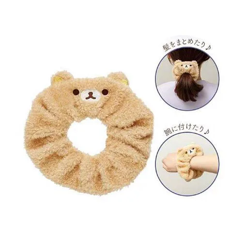 Rilakkuma Bear Hair Bands Ties Scrunchies Cute Hair Ropes Elastic Rubberband Anime Kawaii Hair Accessories for Women Girls