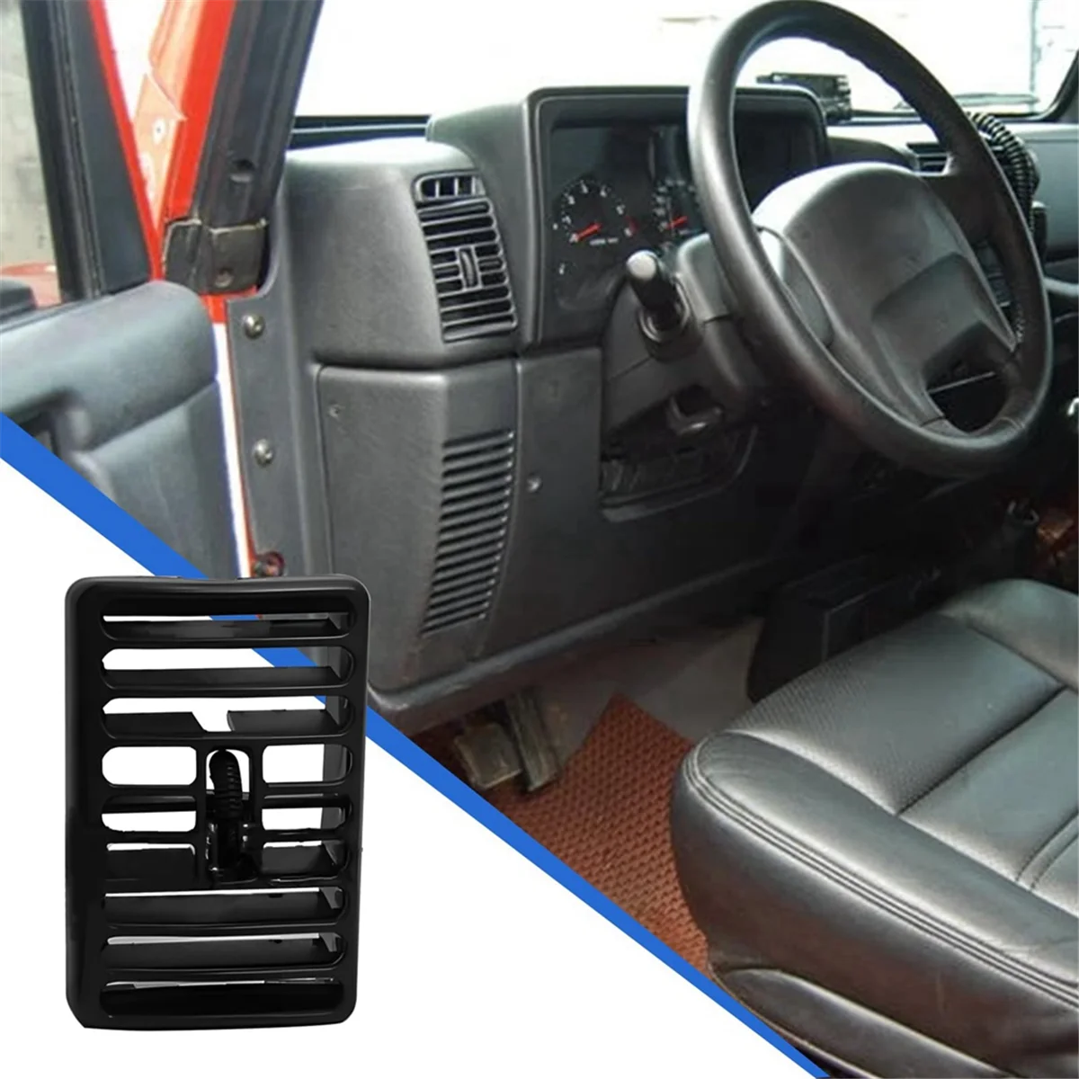 Efficient convenient5DP55TAZ Car Side Dash Vents Louver Outlet Driver Passenger for Jeep Wrangler TJ 1997-2006 excellent quality
