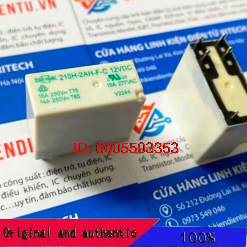 HOT NEW 210H-2AH-F-C 210H 2AH F C 12VDC 16A 6foot relay