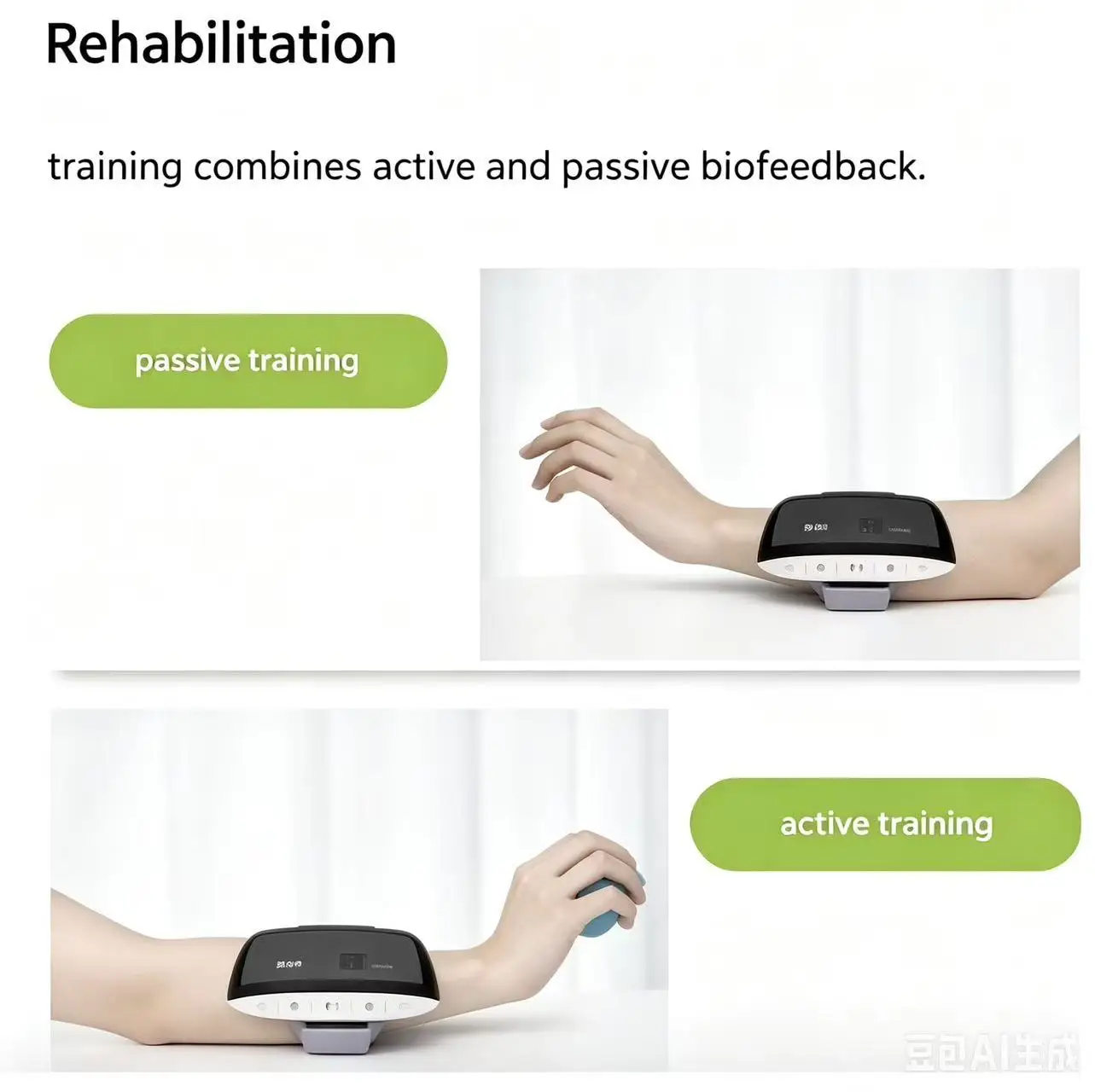 Hand Advance Stroke Rehabilitation Equipment 2003EA H2, Neurorehabilitation Nerve Stimulator Device for Drop Hand