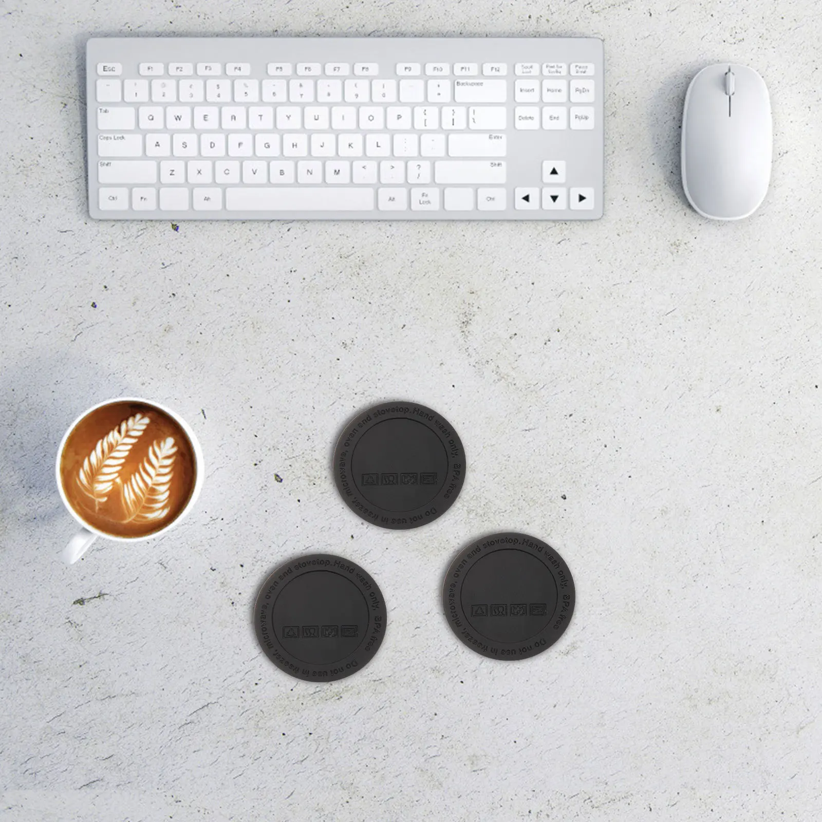 

10Pcs Protective Tumbler Pads Silicone Coasters for Living Room Bedroom Reading Room Decor Silicone Coaster Cup Mat