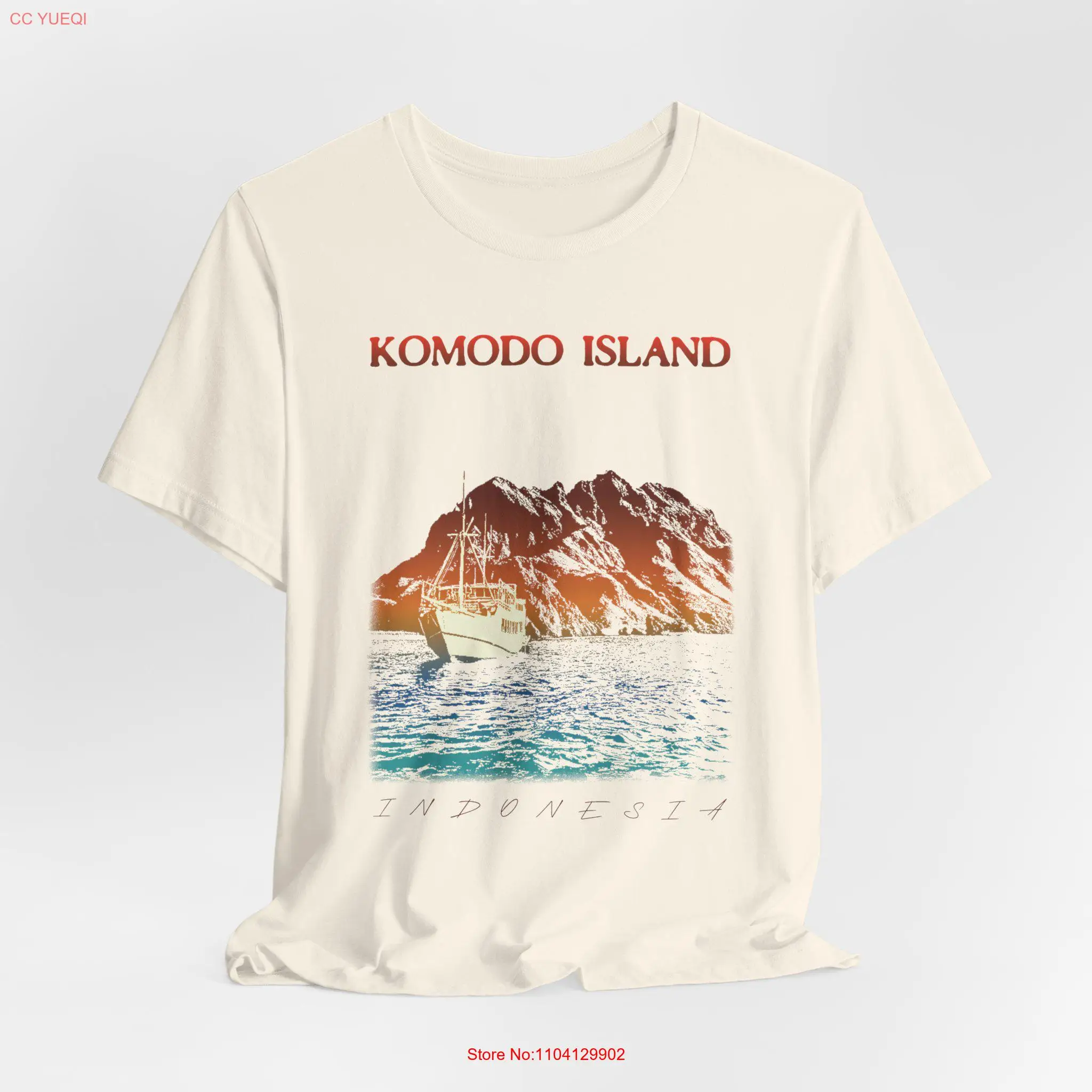 Komodo Island T Shirt for Beach Lover Indonesia Travel IndonesiaT long or short sleeves