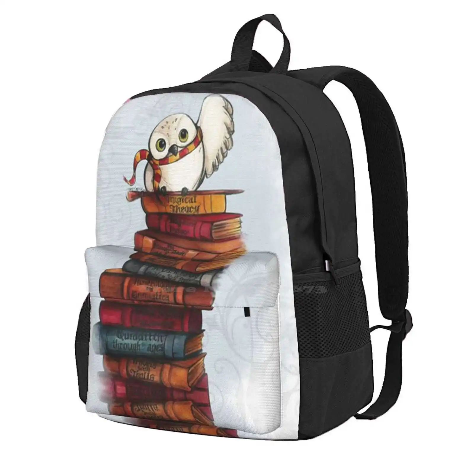 Hedwig Hot Sale Schoolbag Backpack Fashion Bags Hedwig Owl Books Magic Wizard