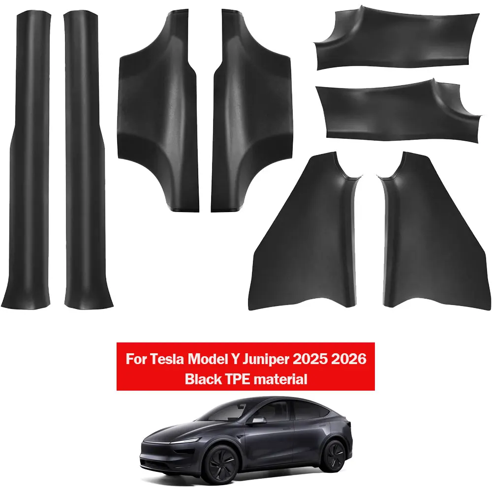 

Для Tesla Model Y Juniper 2025 2026: Защитные накладки на пороги (передние и задние), устойчивые к царапинам и грязи, аксессуары для интерьера