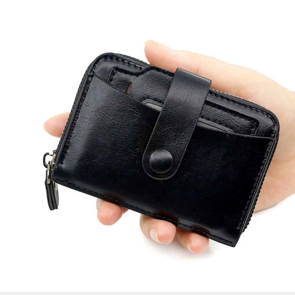 

Photo Location Men's Short Wallet Large Capacity Multi-position Pocket Purse Card Holder Durable Male Leather Purse Outdoor