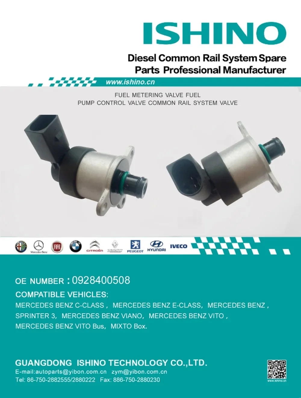 Common Rail Fuel Pressure Regulator, Control Valve, Metering Valve 0928400689