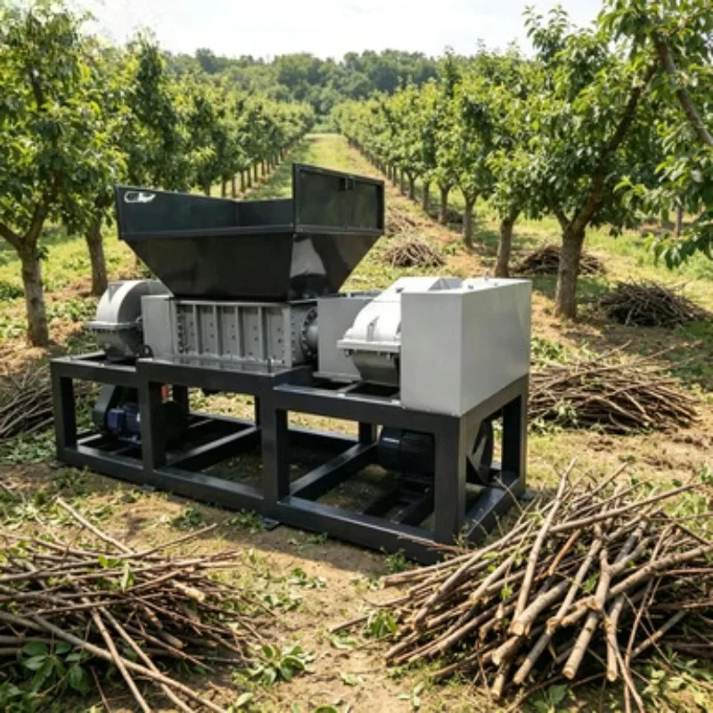 Mobile Diesel Wood Shredder Grinder Chipper For Landscape Maintenance