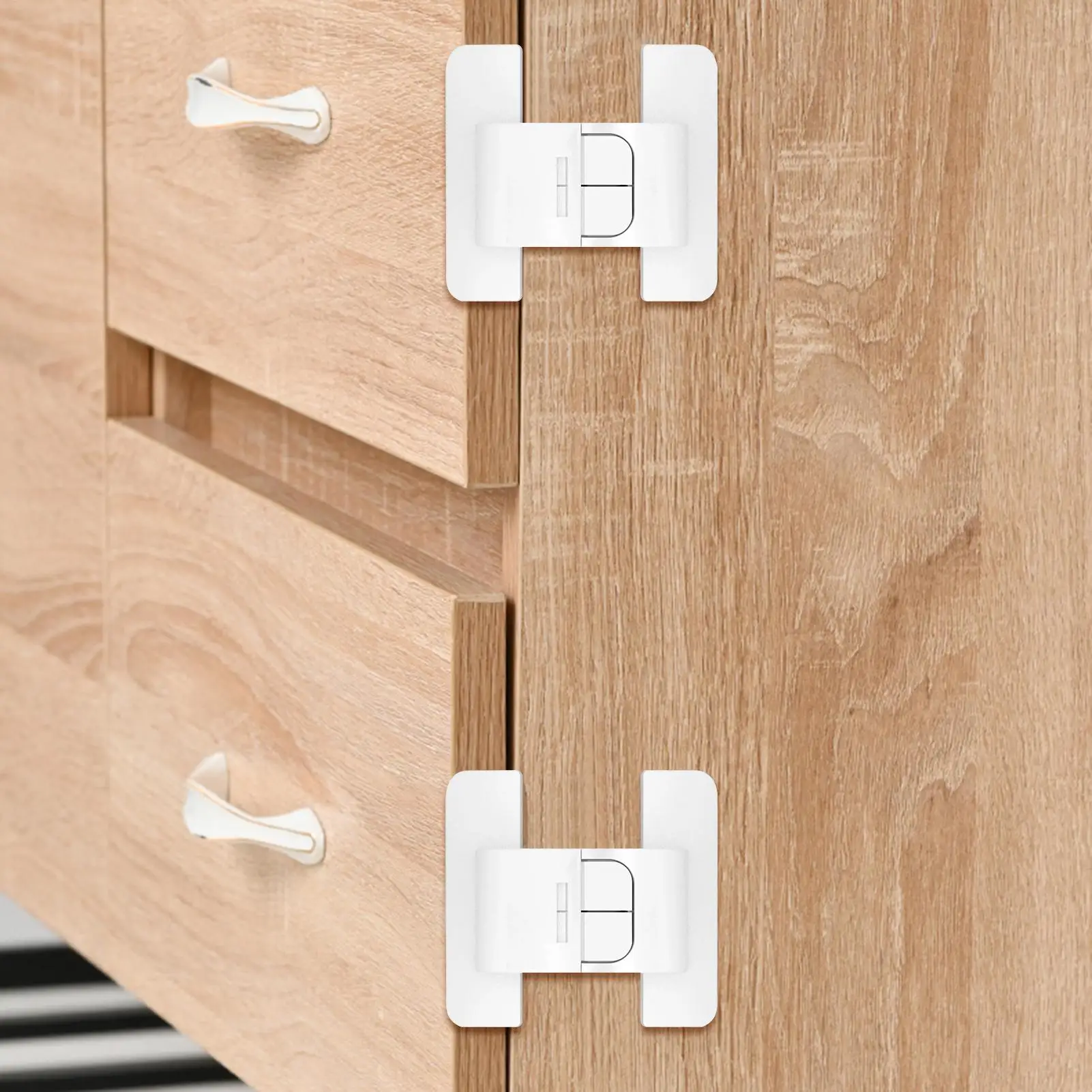 Baby Safety Refrigerator Lock Cabinet Door Locker Buckle Home Children Security Protector Anti-Open Water Dispenser Locks