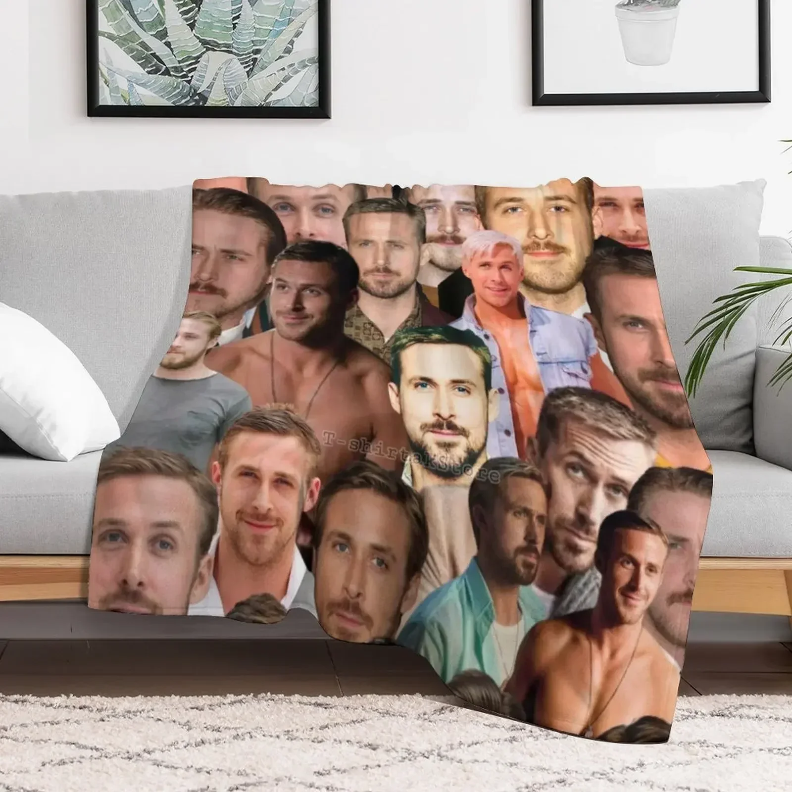 

Ryan Gosling Photo Collage Throw Blanket Sofa Quilt Blankets For Bed decorative Blankets