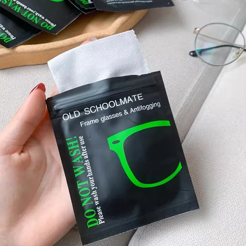 Reusable Anti-Fog Suede Glasses Cloth Microfiber Lens Cleaner Wipes for Eyeglasses Sunglasses Camera Lenses Mobile Phone Screen view 2