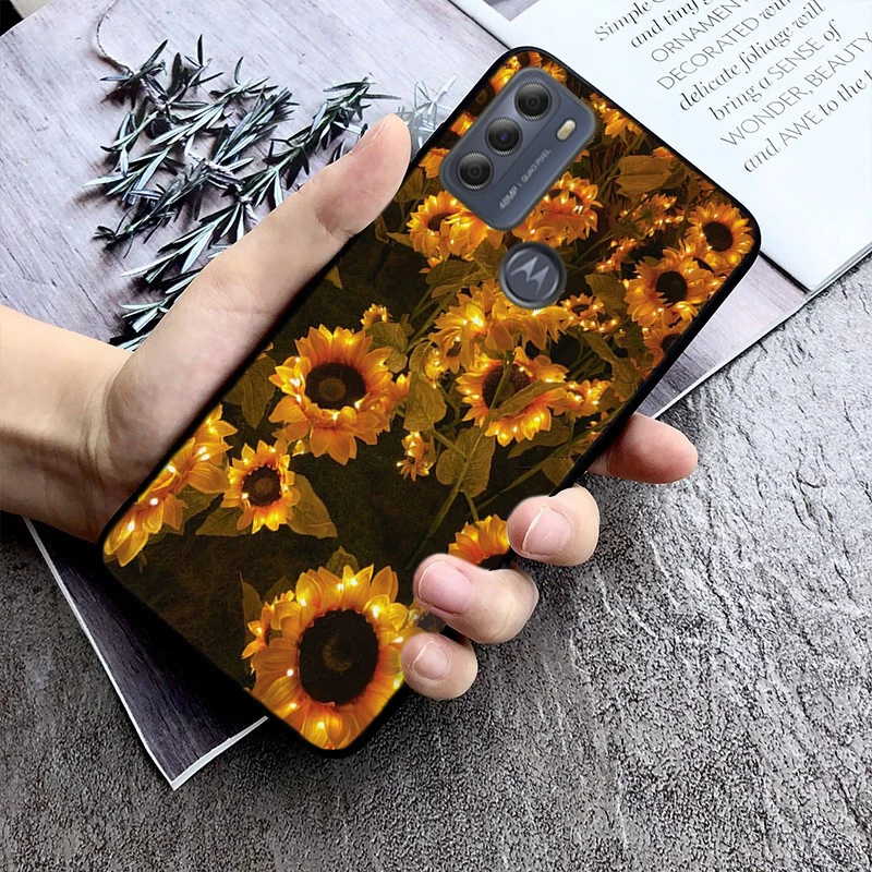 

Yellow Sunflower Phone Case For Motorola Moto G Stylus 5G G Play G Power G 5G G Pure 2023 2024 E20 E22 E22i E32 E40 E13