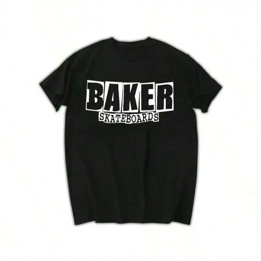 

Graphic-Shirt Cotton Tees Size PlusBAKER SKATEBOARDS Men's Graphic Print Cotton T-Shirt - Soft