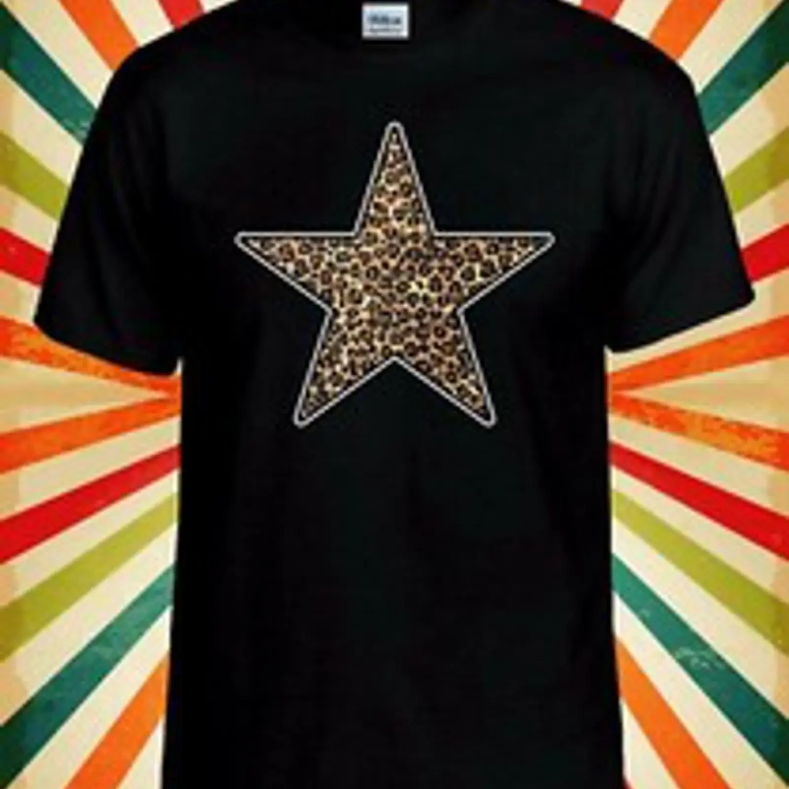 Stern Leopard Logo lustig cool Retro Männer Frauen Weste T Shirt 2740 vintage Washed Comfortable Casual homme Stylish Versatile