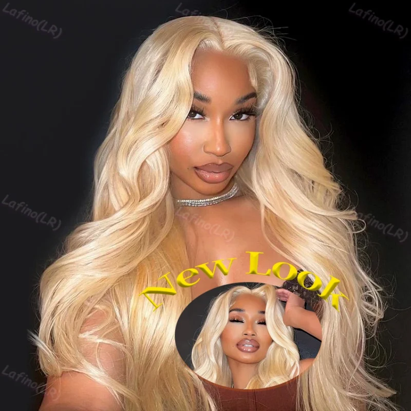 Blonde 613 HD Lace Frontal Wig 13x6 Body Wave HD Lace Frontal Wig 613 Colored Human Hair Wigs 30 Inch Long Loose Deep Wig Blonde