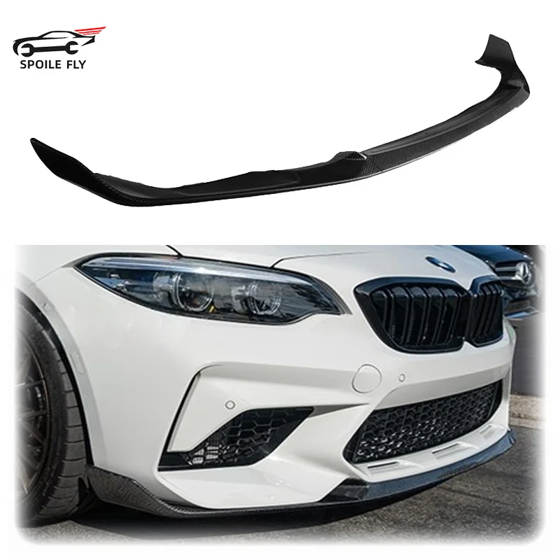 

3pcs 2015 To 2021 For BMW F87 M2 CS Coupe MP Style Front Bumper Lip Diffuser Spoiler Lip Bumper Guard Splitter Body Kit