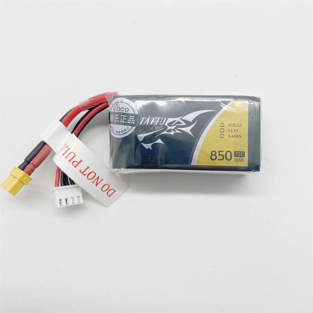 FLY WING FW200 Battery ACE TATTU 3S 11.1V 850mAh 75C Lipo XT30  RC Helicopter Spare Parts Accessories