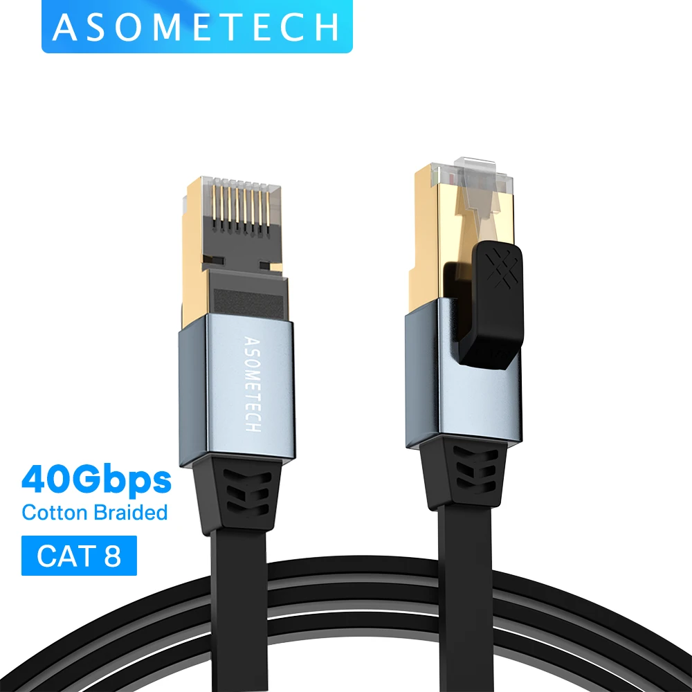 Ethernet Cable CAT8 40Gbps 2000MHz CAT 8 Network Internet  High Speed Patch Lan Cord for Laptops Router Modem TV RJ45 Cable