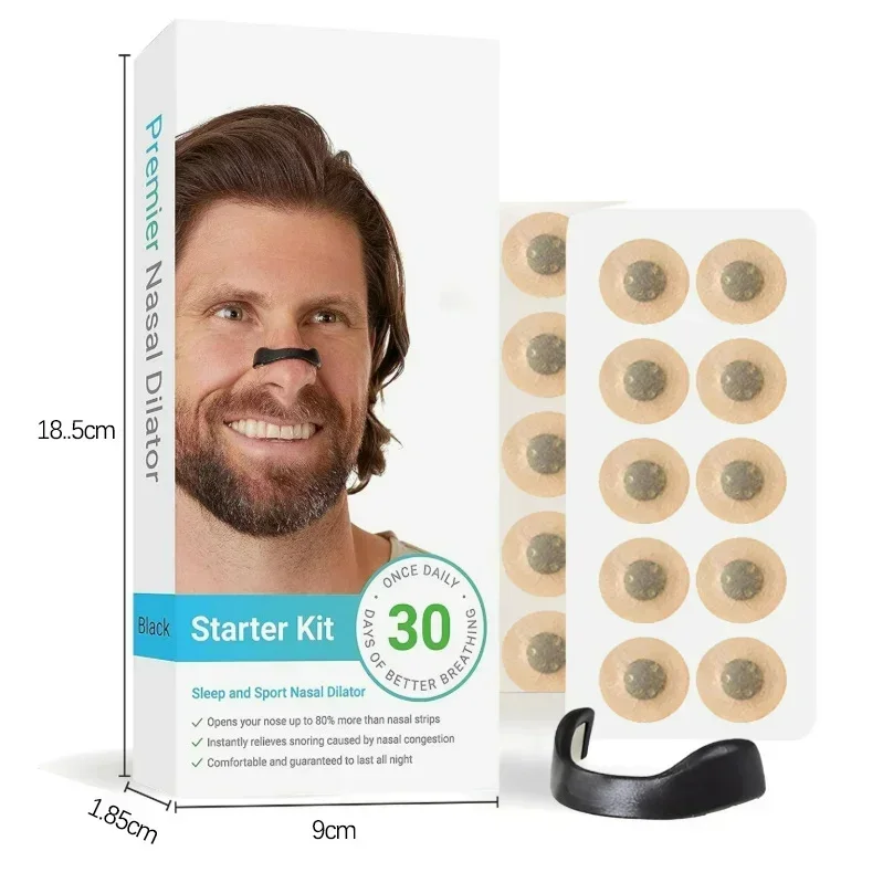 

Skin Safe Magnetic Nose Strips,Sport Nasal Dilator,Intake Breathing Nasal Strip Starter Kit Boost Oxygen Snore Reducing Aids