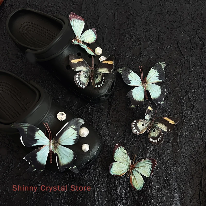 

Packaged Set of 7 Butterfly Fairy-themed Shoe Buckles; Detachable Decorations for Girls' Summer Footwear