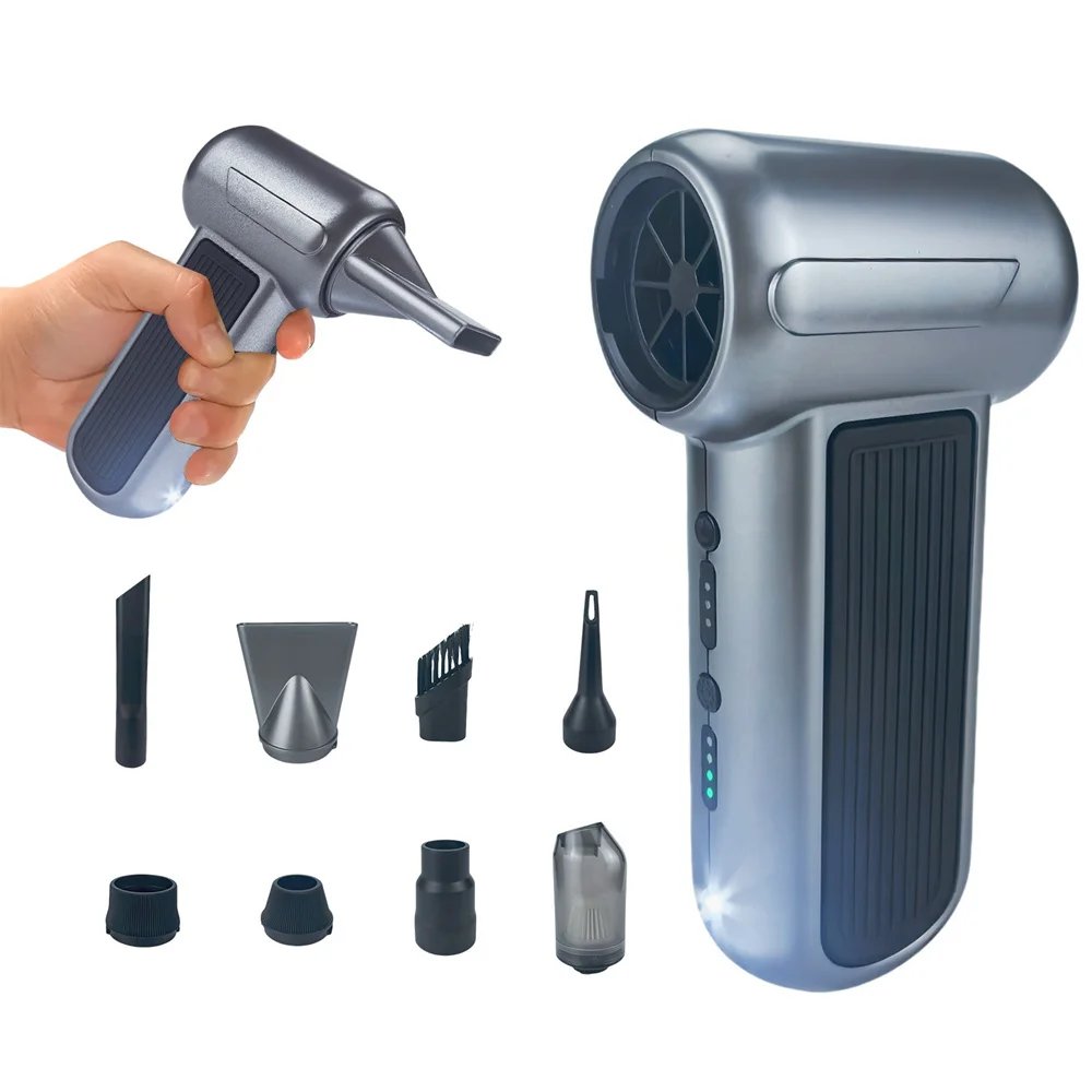 مروحة عنيفة 880000 دورة في الدقيقة/990000 دورة في الدقيقة منفاخ هواء قوي من النوع C شحن رياح قوية 52 متر/الثانية مروحة توربو بدون فرش مسدس هواء كهربائي