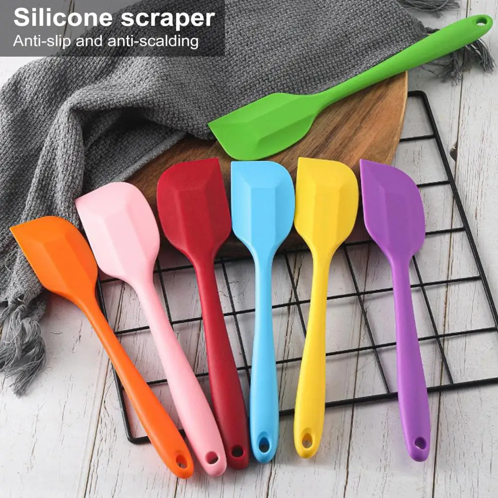 21cm Silicone Scraper For Baking Cooking Scraping Heat Resistant Spatula Non Stick BPA-Free Kitchen Tools For Home Restaurant