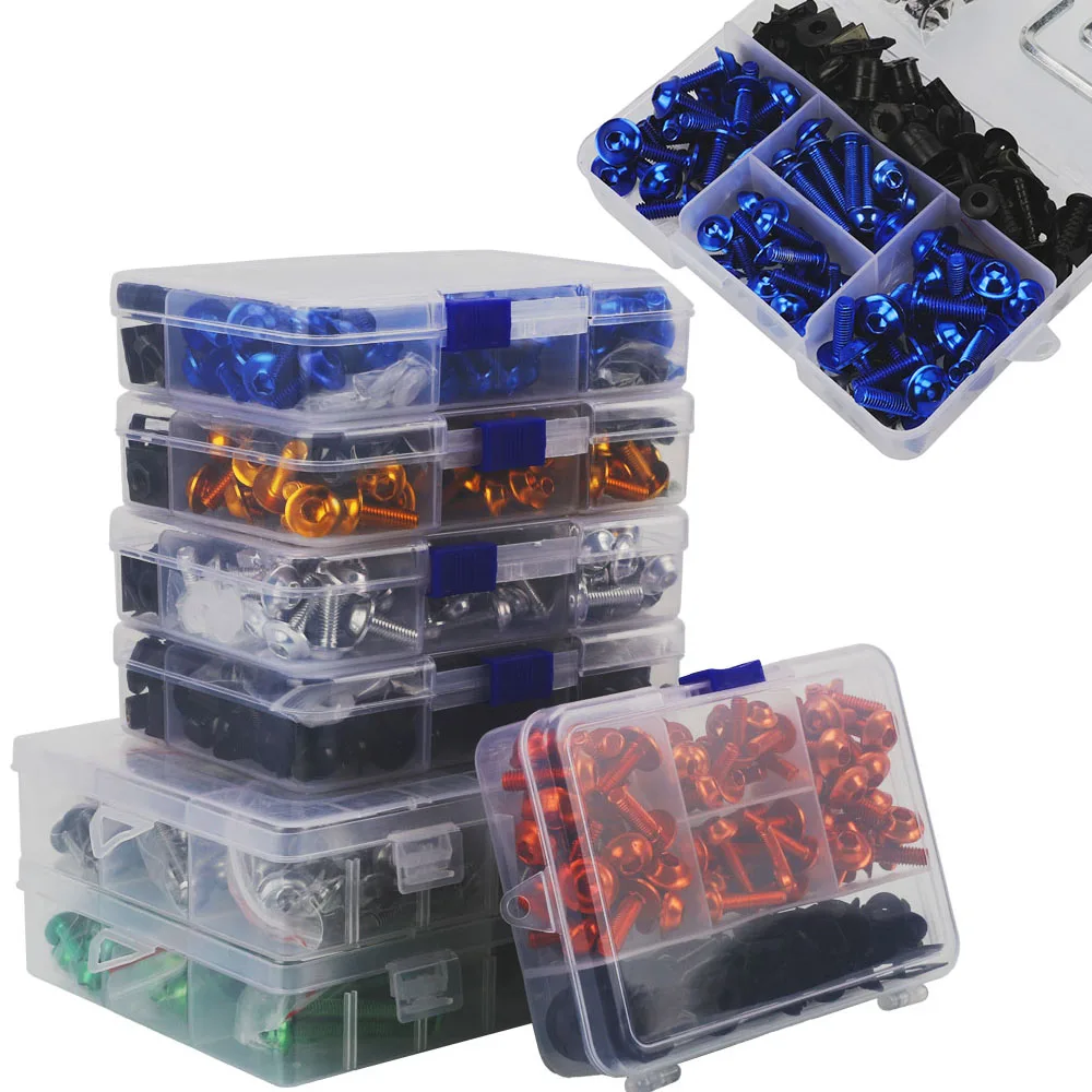 A Set M6 M5 2025 Motor For Yamaha Tmax 500 MT-15 V-Max XJR 1300 XJR400 XT1200Z Fairing Bolts Kit Bodywork Fasteners Screws Nut