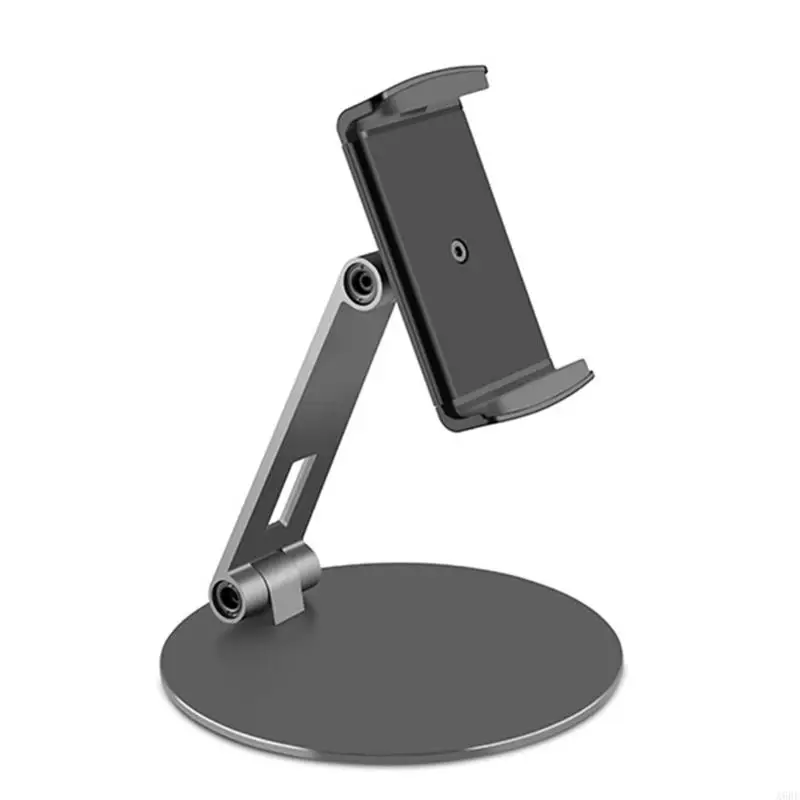 A6HE CellPhone Tablet Stand Pieno pieghevole regolabile per 4-14 pollici Lazy Ergonomic Design Alluminio