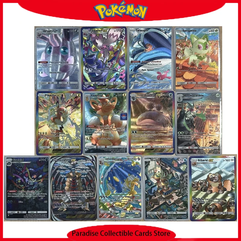 

13Pcs/set Pokemon Diy Pocekt Self Control Collect Signature Trading Flash Card Anime Cartoon Gift 63*88mm