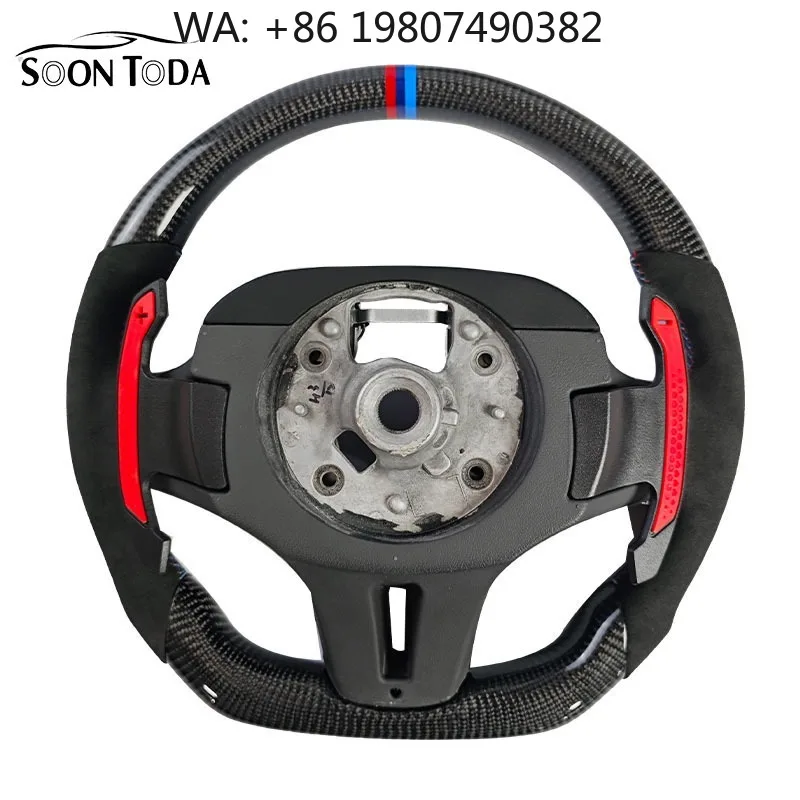 

Multi-trim PU PVC Leather Carbon Sport Steering Wheel Long Drive Comfort Custom Refit Replacement For Mid-size Flagship European